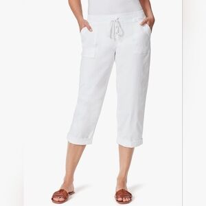 BANDOLINO ◇ Womens Utility Pull-on High Rise Straight Leg Capri◇White◇Small◇NWT◇